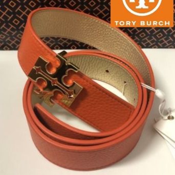 tory burch orange belt